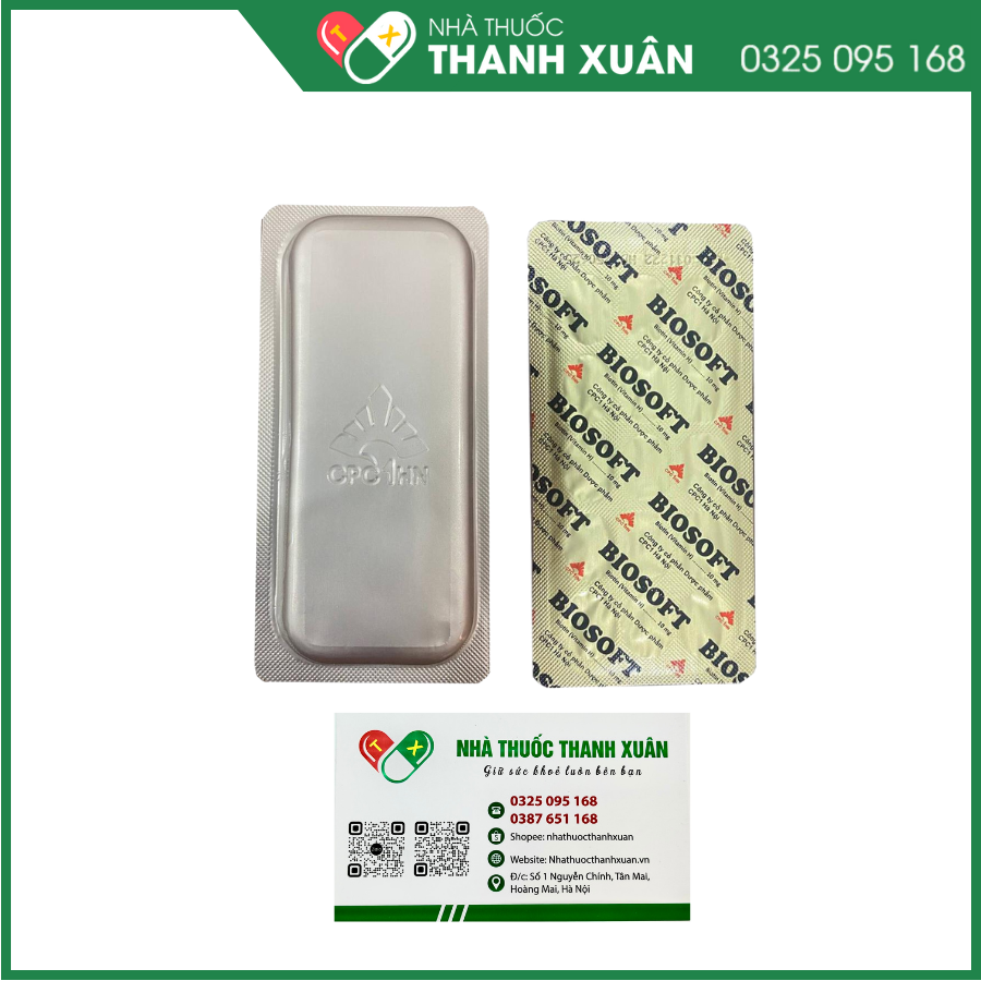 Biosoft 10mg điều trị biến chứng và phòng bệnh gây ra bởi sự thiếu hụt Biotin